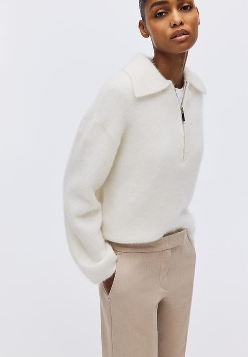 H&M - Flared trousers - light beige