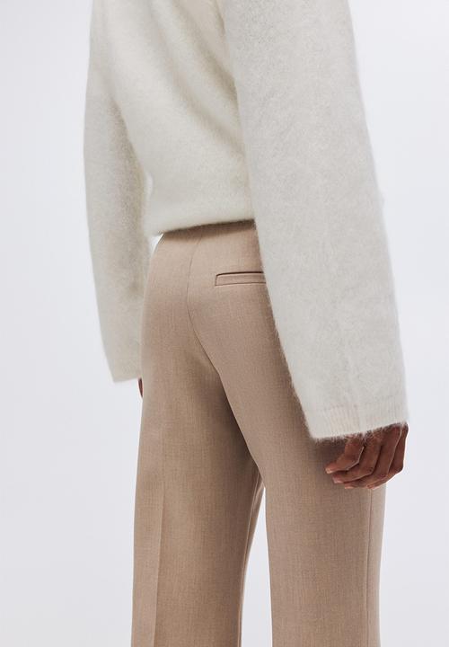 H&M - Flared trousers - light beige
