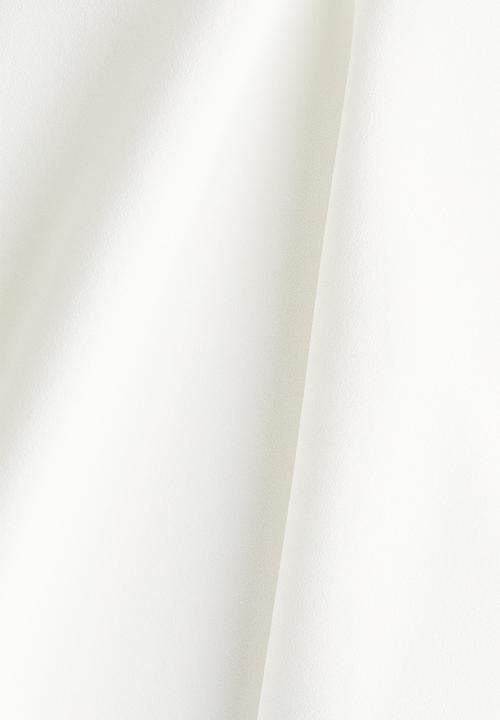 H&M - Ponte di roma peplum top - white