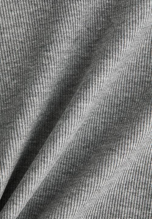 H&M - Ribbed t-shirt - grey marl