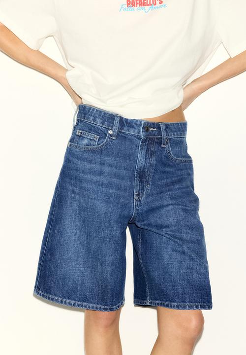 H&M - Denim bermuda shorts - denim blue