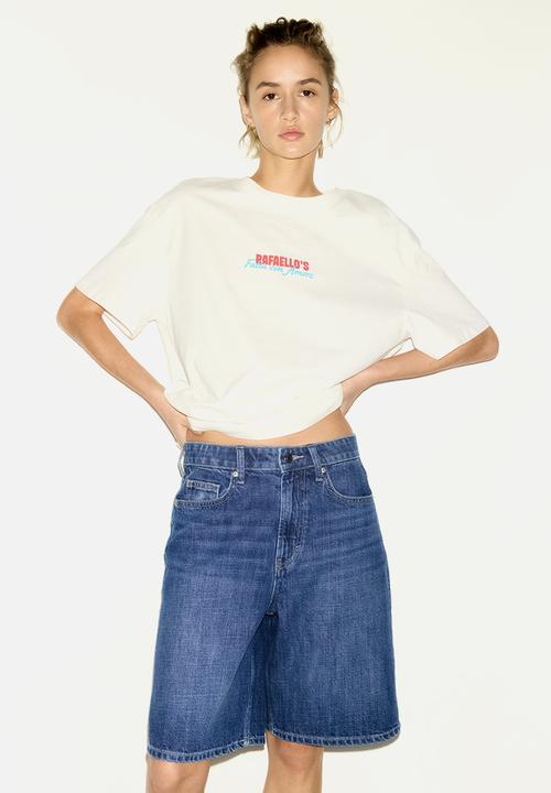 H&M - Denim bermuda shorts - denim blue