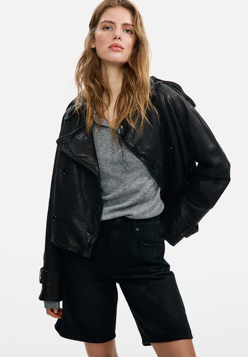 H&M - Denim bermuda shorts - dark grey