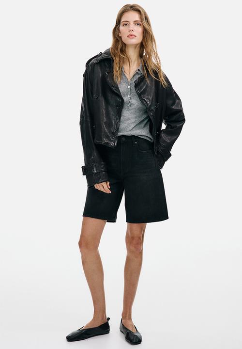 H&M - Denim bermuda shorts - dark grey