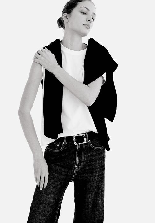 H&M - Wide high jeans - denim blue