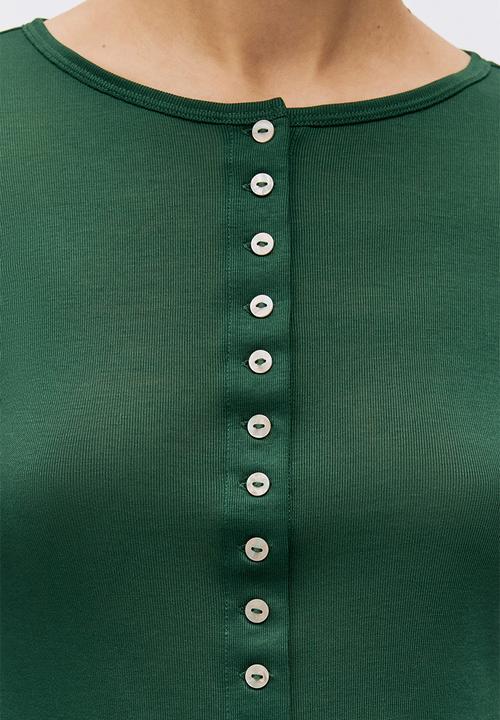 H&M - Sheer cardigan - dark green