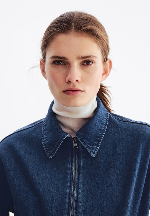 H&M - Oversized denim jacket - denim blue