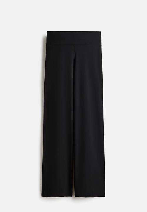 H&M - Wide sports leggings with softmove - black