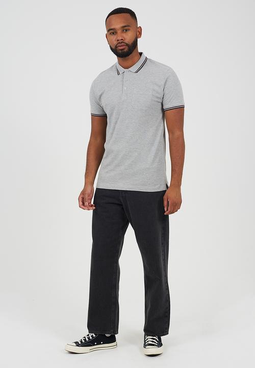 Brave Soul - Cosmob Golfer - Light Grey Marl Multi