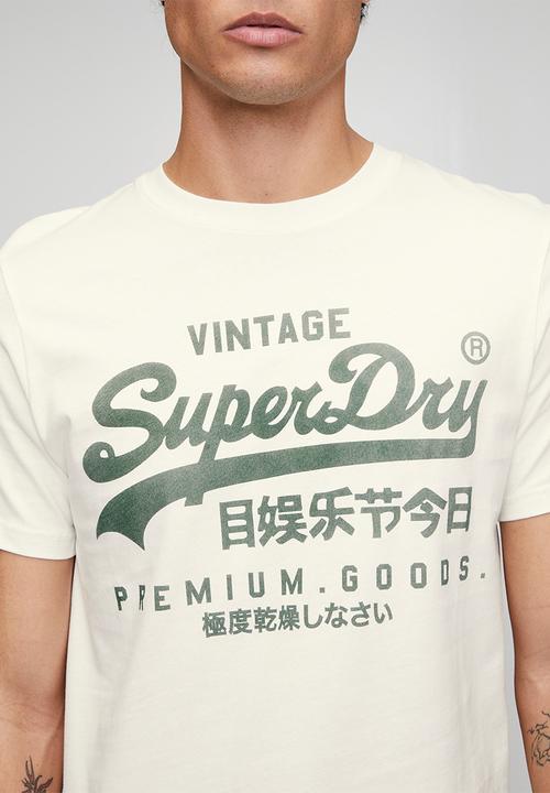 Superdry. - VL Classic Tee - 34C - Winter White