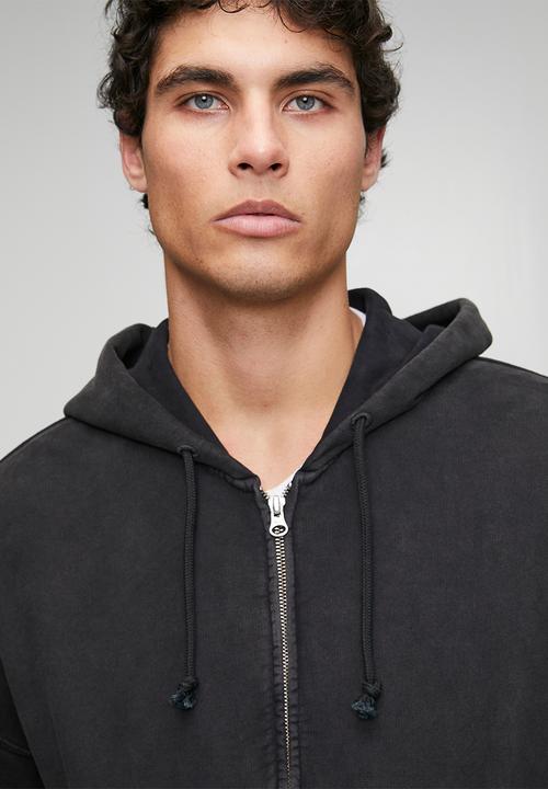Levi’s® - Hayes Boxy Full Zip - Grunge Wash Jet Black