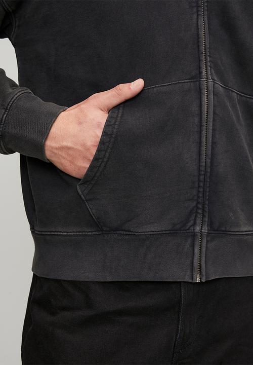 Levi’s® - Hayes Boxy Full Zip - Grunge Wash Jet Black