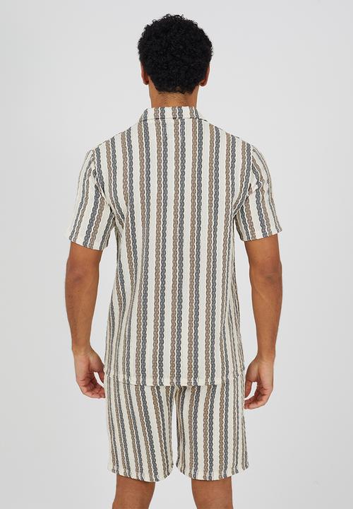 Brave Soul - Verigo Polo - Black / White / Khaki