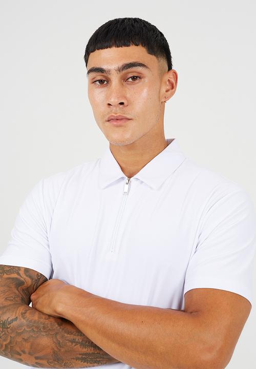 Brave Soul - MENS REGULAR FIT, SHORT SLEEVE GRIFFINB - OPTIC WHITE