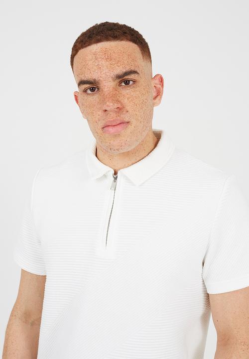 Brave Soul - MENS REGULAR FIT, SHORT SLEEVE HARLEM - OPTIC WHITE