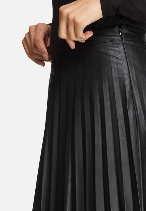 ONLY - Pleat PU skirt