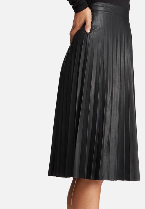 ONLY - Pleat PU skirt