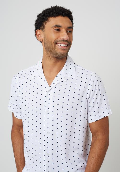 Brave Soul - Shekells Shirt - White / Navy