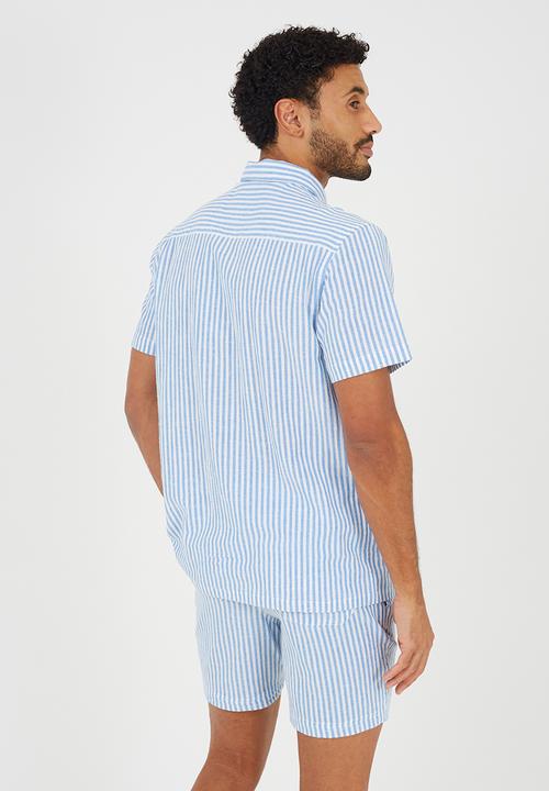 Brave Soul - Renley Shorts - Blue/White