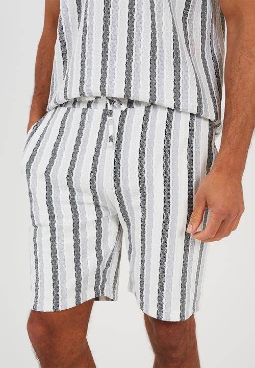 Brave Soul - Verigo Short - White/Black/Light Blue