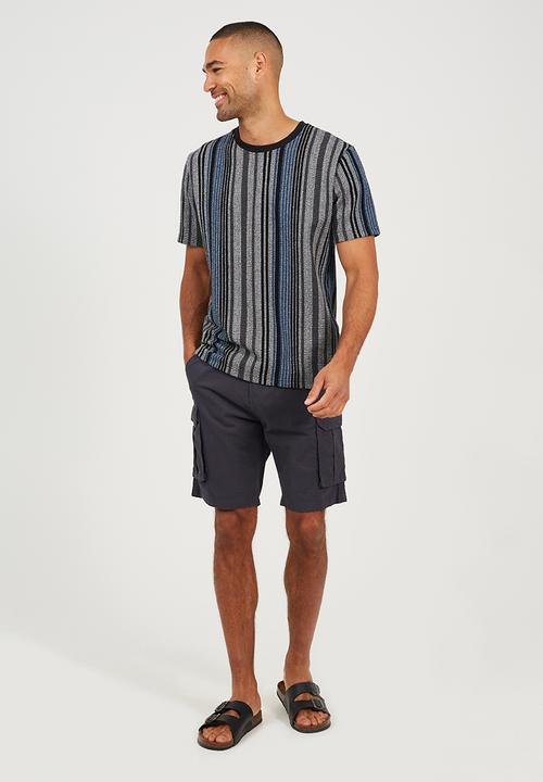 Brave Soul - Island Cotton Canvas Short - Navy