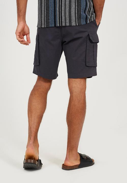 Brave Soul - Island Cotton Canvas Short - Navy