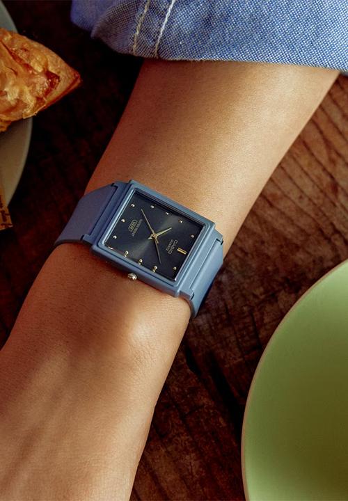 Casio - Analog Rect Dial Blue Res - Blue