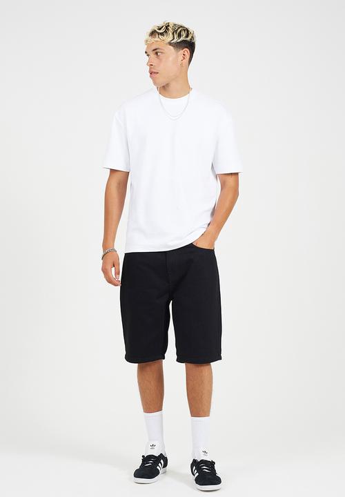 Brave Soul - Uganda Washed Denim Short - Black Wash