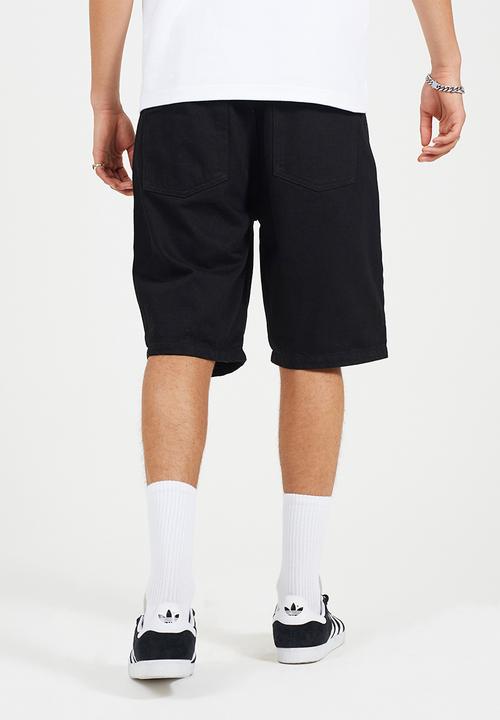 Brave Soul - Uganda Washed Denim Short - Black Wash