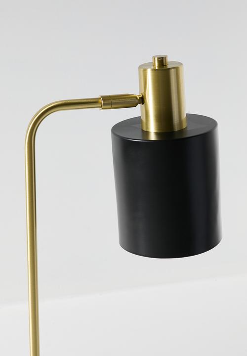 Sixth Floor - Eli desk lamp - black & gold