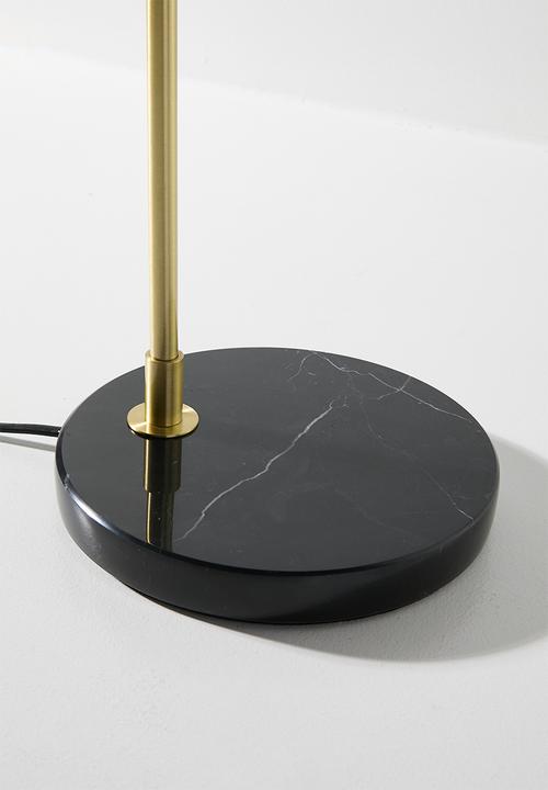 Sixth Floor - Eli desk lamp - black & gold