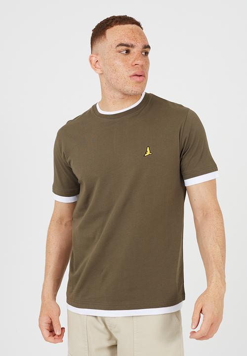 Brave Soul - 3Pk Kobeb T-shirts - Navy / Stone / Khaki