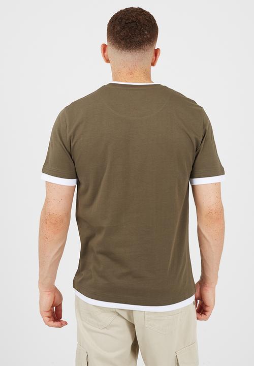 Brave Soul - 3Pk Kobeb T-shirts - Navy / Stone / Khaki