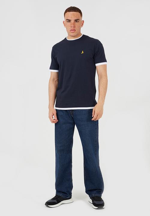 Brave Soul - 3Pk Kobeb T-shirts - Navy / Stone / Khaki