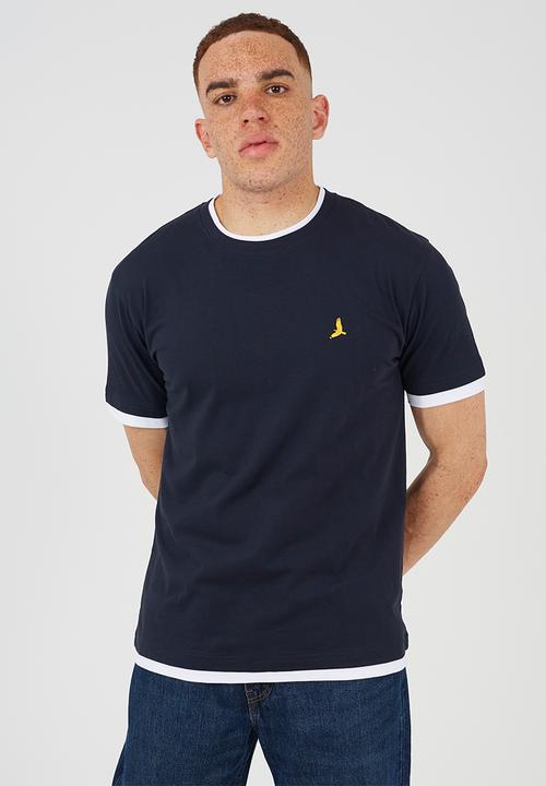 Brave Soul - 3Pk Kobeb T-shirts - Navy / Stone / Khaki