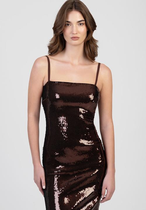 SISSY BOY - It's Not Me Maxi Dress - Brown