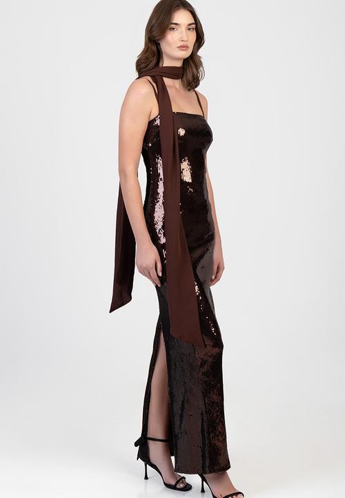 SISSY BOY - It's Not Me Maxi Dress - Brown