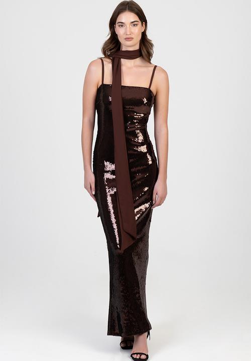 SISSY BOY - It's Not Me Maxi Dress - Brown