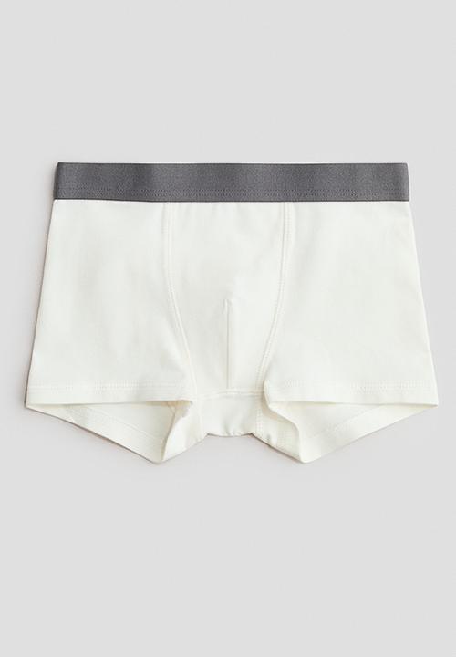 H&M - 5-Pack trunks - white/grey