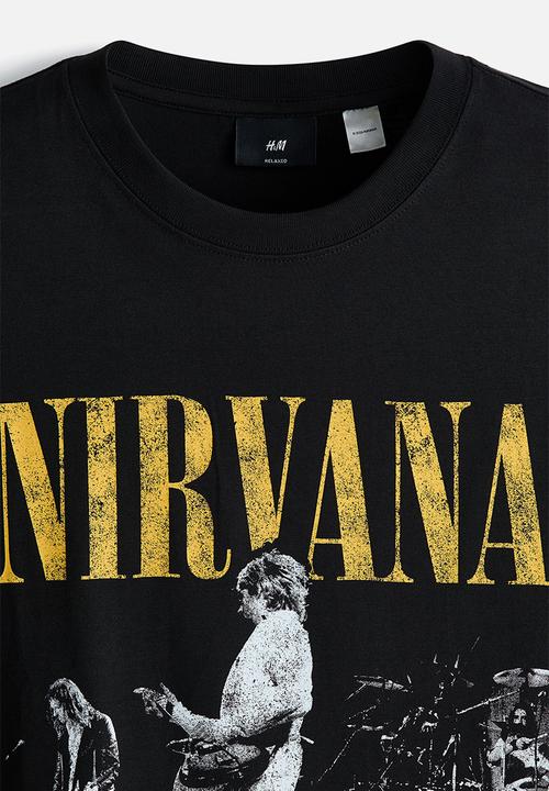 H&M - Loose fit t-shirt - black/nirvana