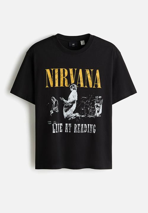 H&M - Loose fit t-shirt - black/nirvana