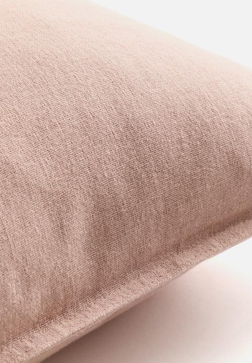 H&M - Linen-blend cushion cover - light dusty pink