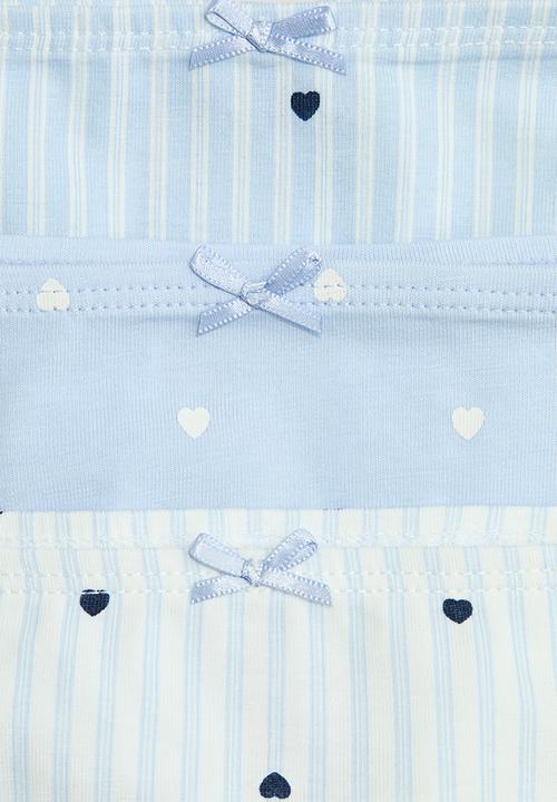 H&M - 5-Pack cotton briefs - blue/hearts