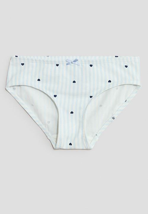 H&M - 5-Pack cotton briefs - blue/hearts