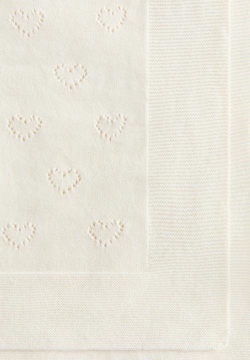 H&M - Cotton pointelle baby blanket - white