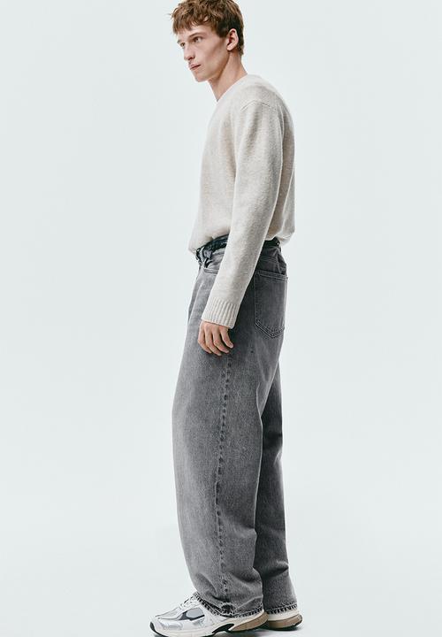 H&M - Baggy jeans - medium denim grey