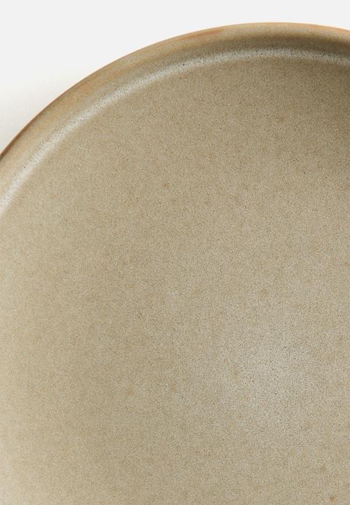 H&M - Reactive-glaze side plate - beige