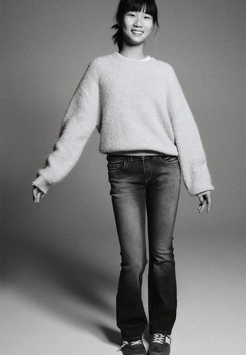 H&M - Bootcut leg low jeans - denim blue
