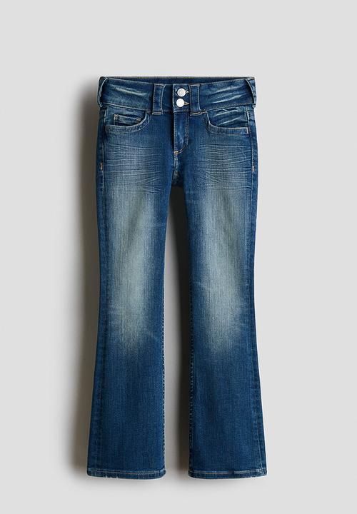 H&M - Bootcut leg low jeans - denim blue