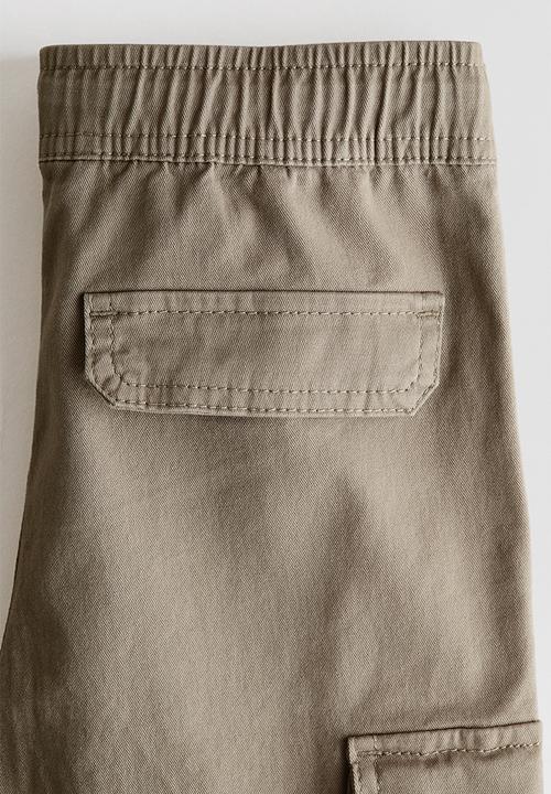 H&M - Cotton cargo joggers - beige